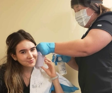 Medical assistant student training at Bloomington Medical Assistant School