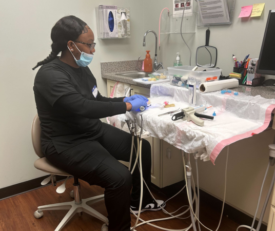 Dental Assistant School Student