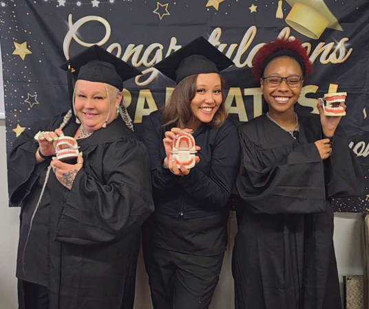 Dental assistant student training at Jacksonville Dental Assistant School