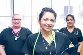 Medical assistant student training at Gonzales Medical Assistant School