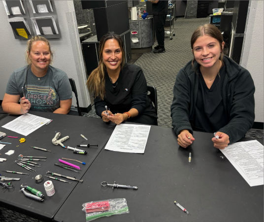 Dental assistant student training at Phoenix Dental Assistant School