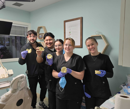 Dental assistant student training at Augusta Dental Assistant School