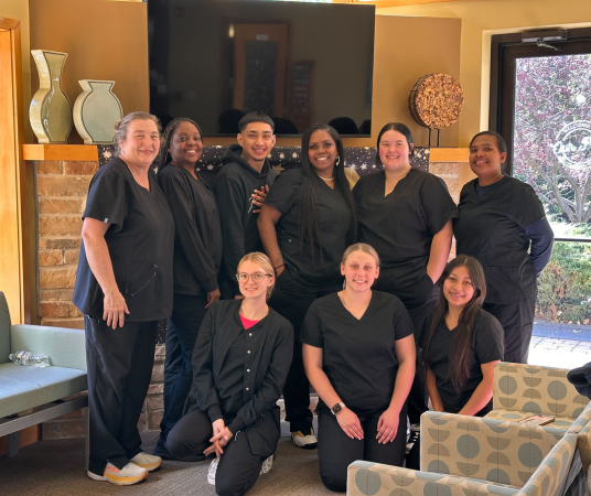 Dental assistant student training at Jacksonville Dental Assistant School