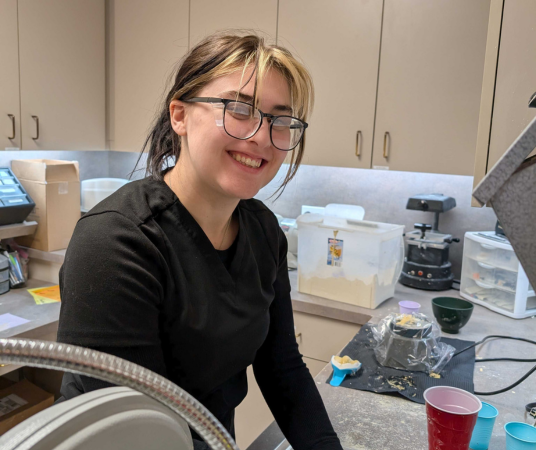 Dental assistant student training at Seattle Dental Assistant School