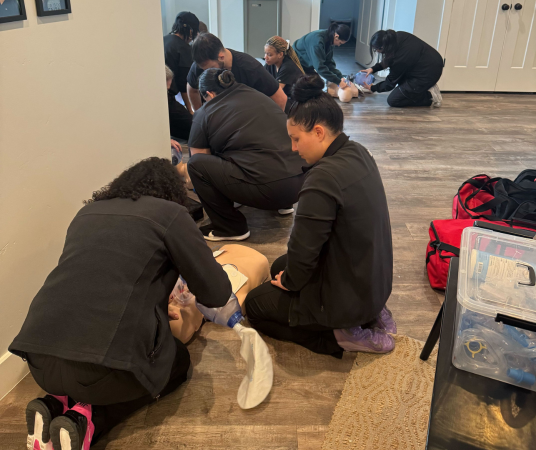 Dental assistant student training at Dental Assistant School of Little Rock