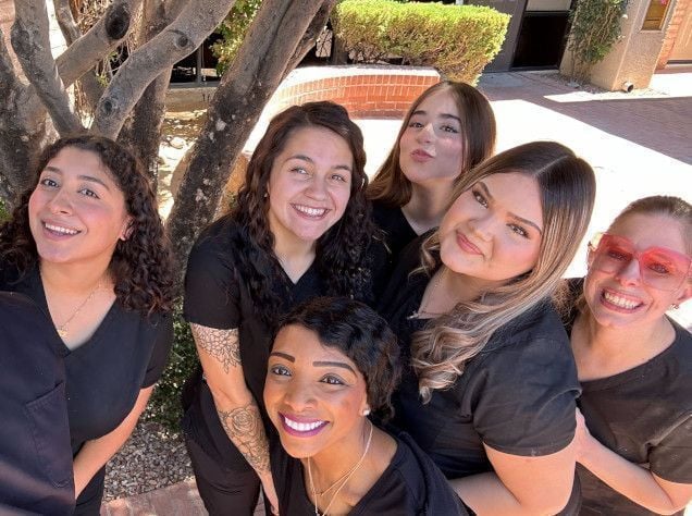 Dental assistant student training at Las Vegas Dental Assistant School