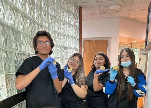 Dental assistant student training at McAllen Dental Assistant School