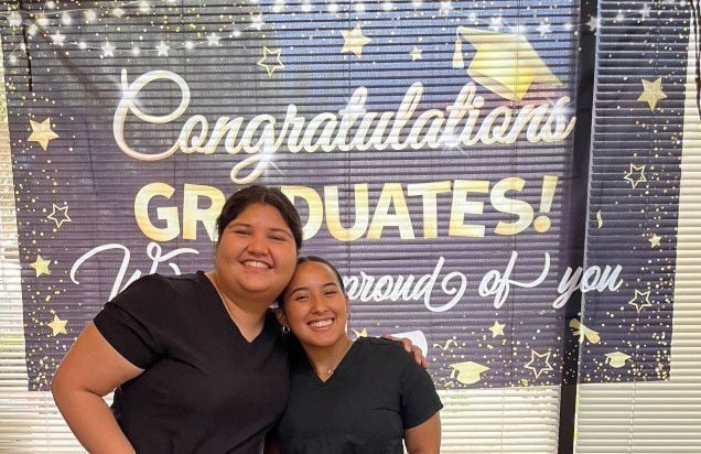 Dental assistant student training at Provo Dental Assistant School