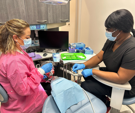 Dental Assistant School Student