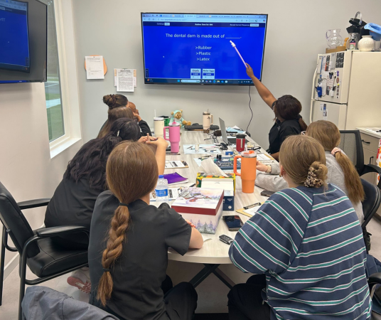 Dental assistant student training at Killeen Dental Assistant School