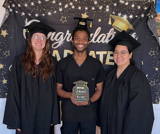 Dental assistant student training at Colorado Springs Dental Assistant School