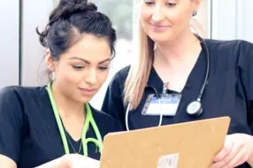 Medical assistant student training at Amarillo Medical Assistant School