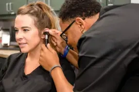 Medical assistant student training at Beaumont Medical Assistant School