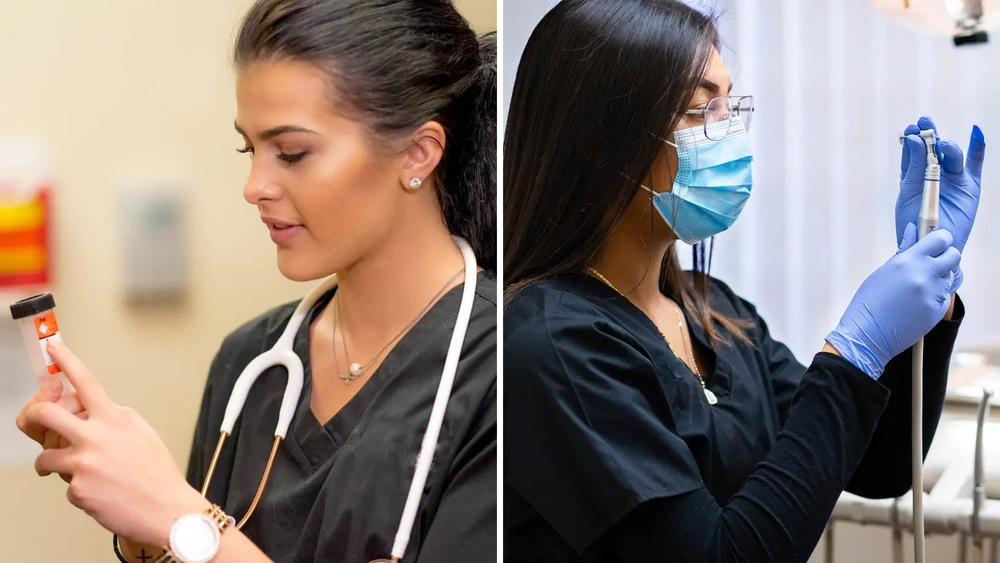 Medical assistant student training at Bloomington Medical Assistant School