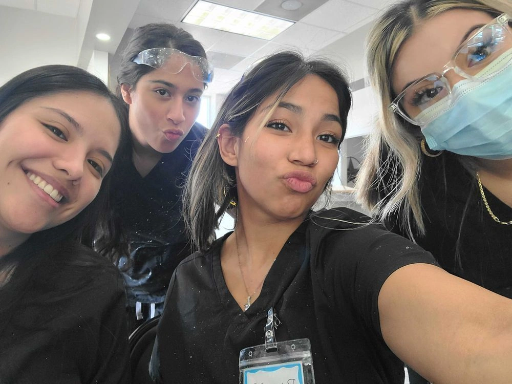 Dental assistant student training at Wichita Falls Dental Assistant School